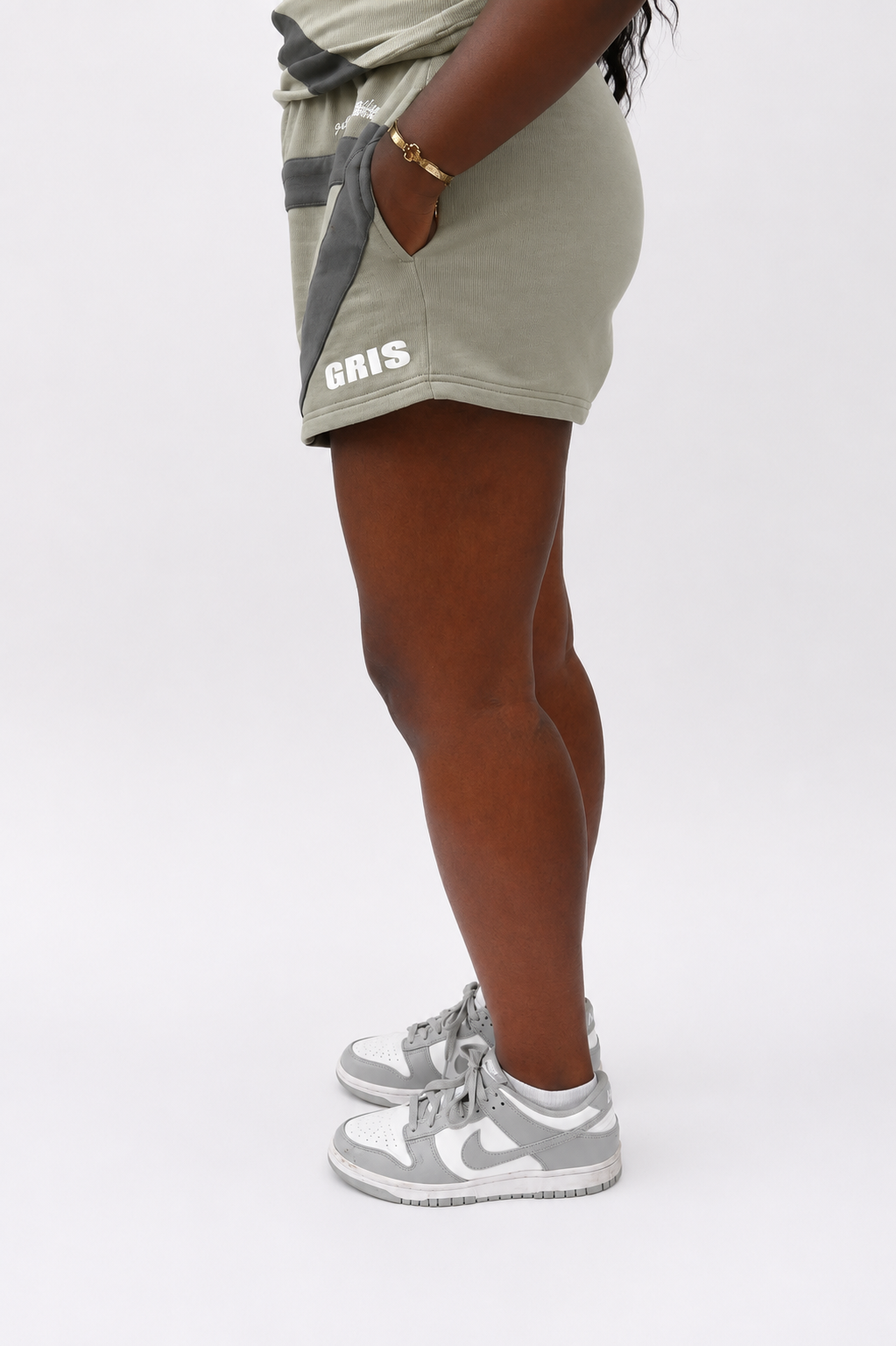 Khaki Olive Green Mini Shorts